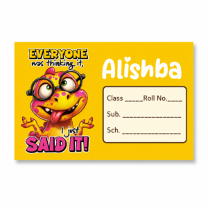 Customizable Self-Adhesive Name Stickers – (50pcs)