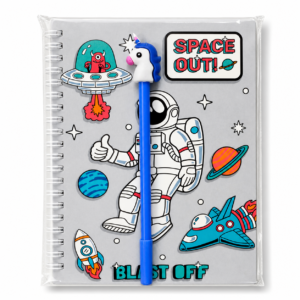 Space Out Wiro Notebook with Matching Pen
