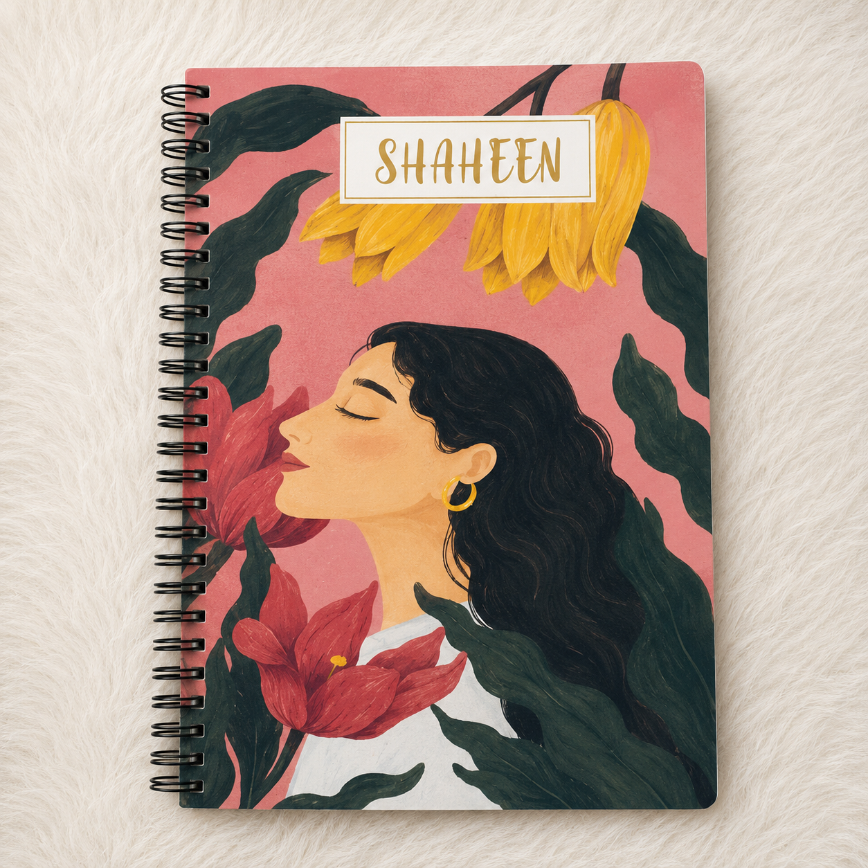 Customizable Name Initial Stylish Personalized Notebooks (A5 Size) - Image 26