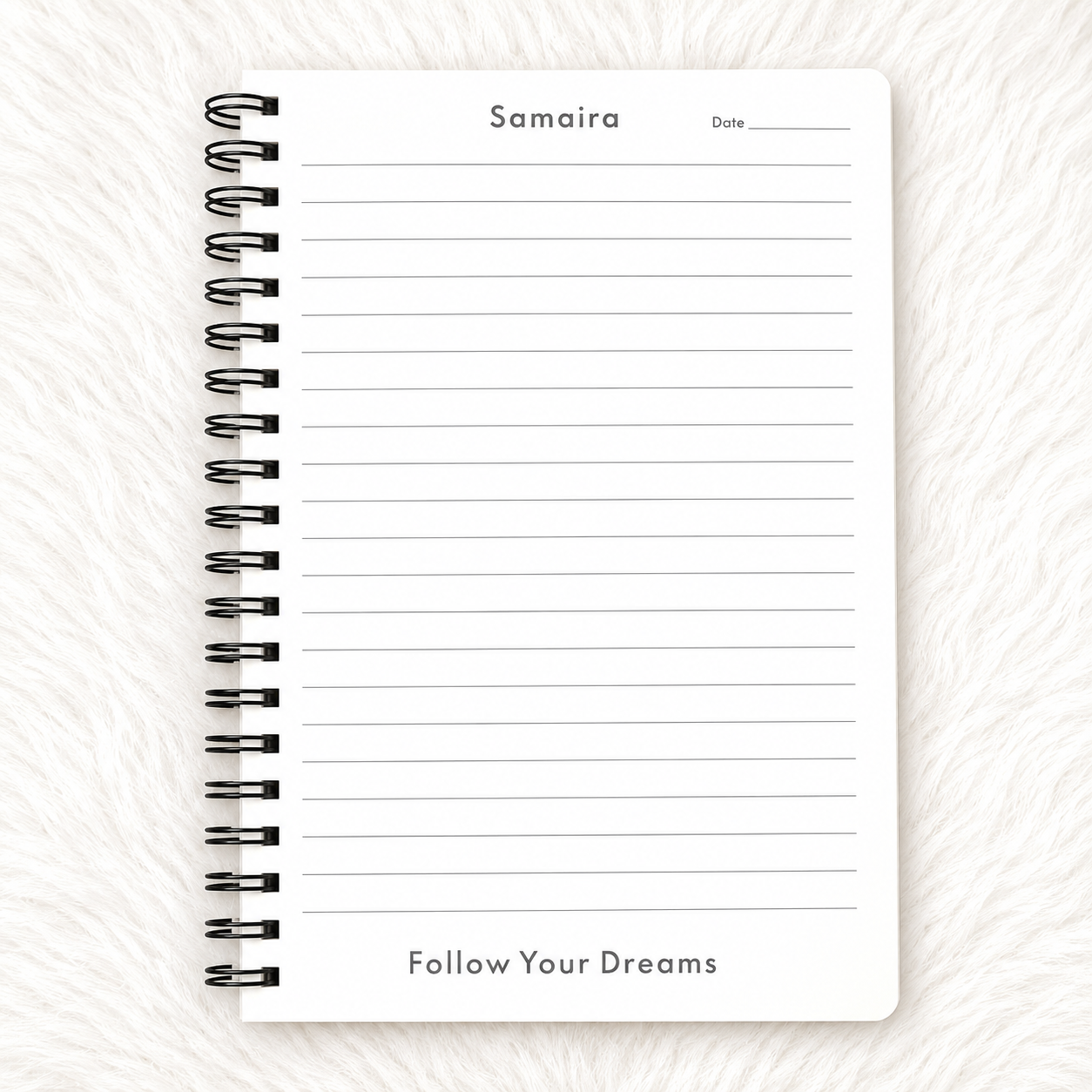 Customizable Name Initial Stylish Personalized Notebooks (A5 Size) - Image 9
