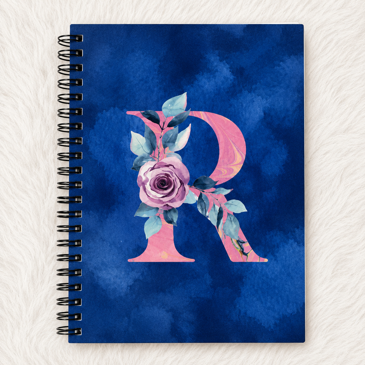 Customizable Name Initial Stylish Personalized Notebooks (A5 Size) - Image 18